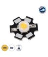 GloboStar® 73745 High Power Star LED - Υψηλής Ισχύος Star LED 5W DC 3.2V Θερμό Λευκό 2700K Φ2 x Υ0.6cm - 2 Χρόνια Εγγύηση